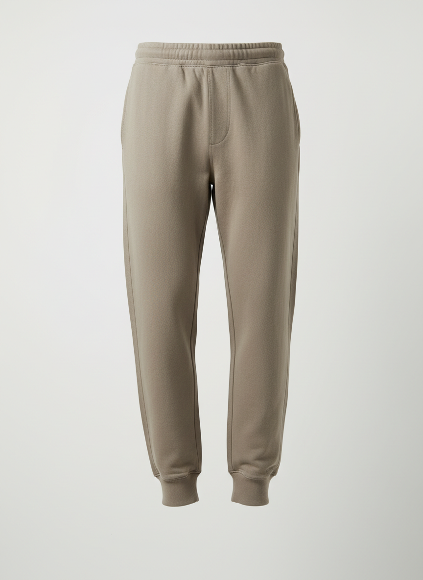 Taupe cotton joggers