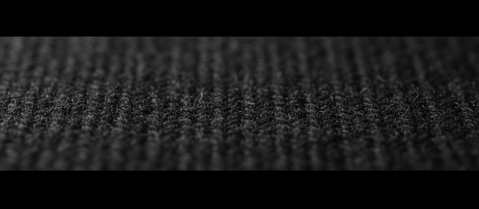 Macro texture of charcoal wool suiting