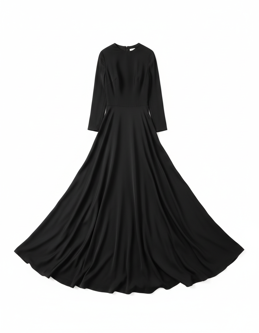 Black evening gown