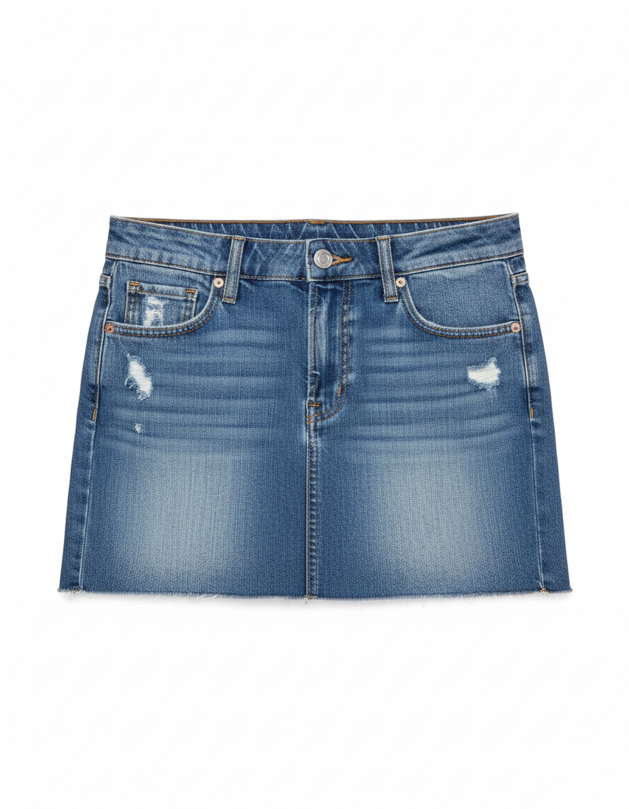 Denim mini skirt