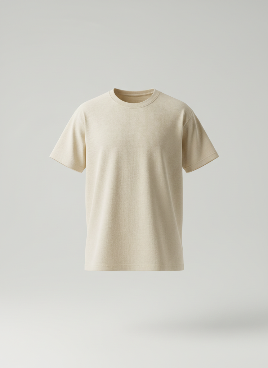 Heavyweight off-white cotton t-shirt