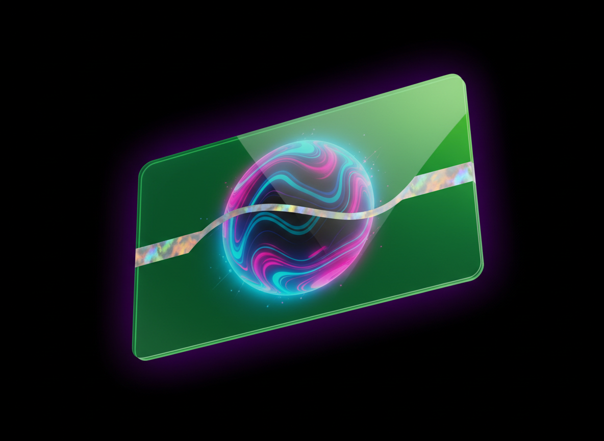 Vibrant green Xbox Live prepaid voucher card render