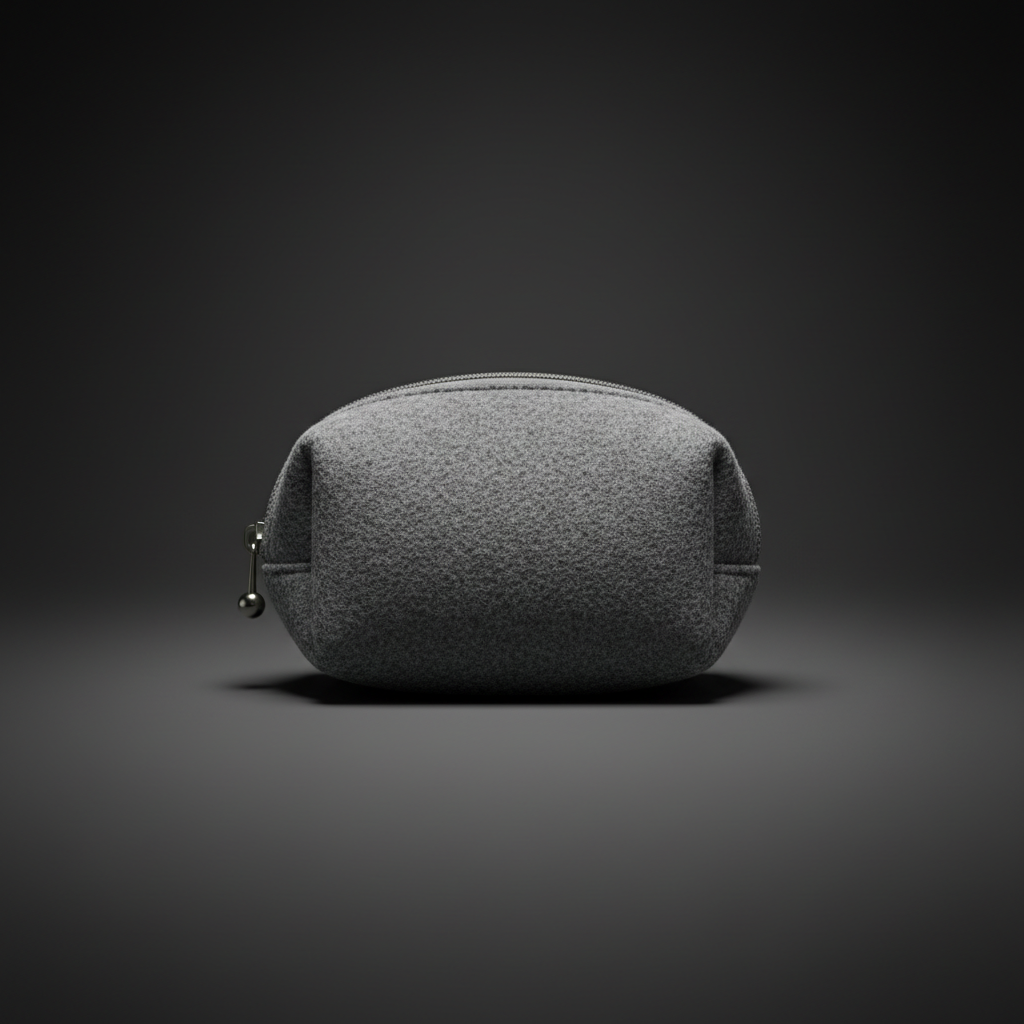 Free grey travel pouch