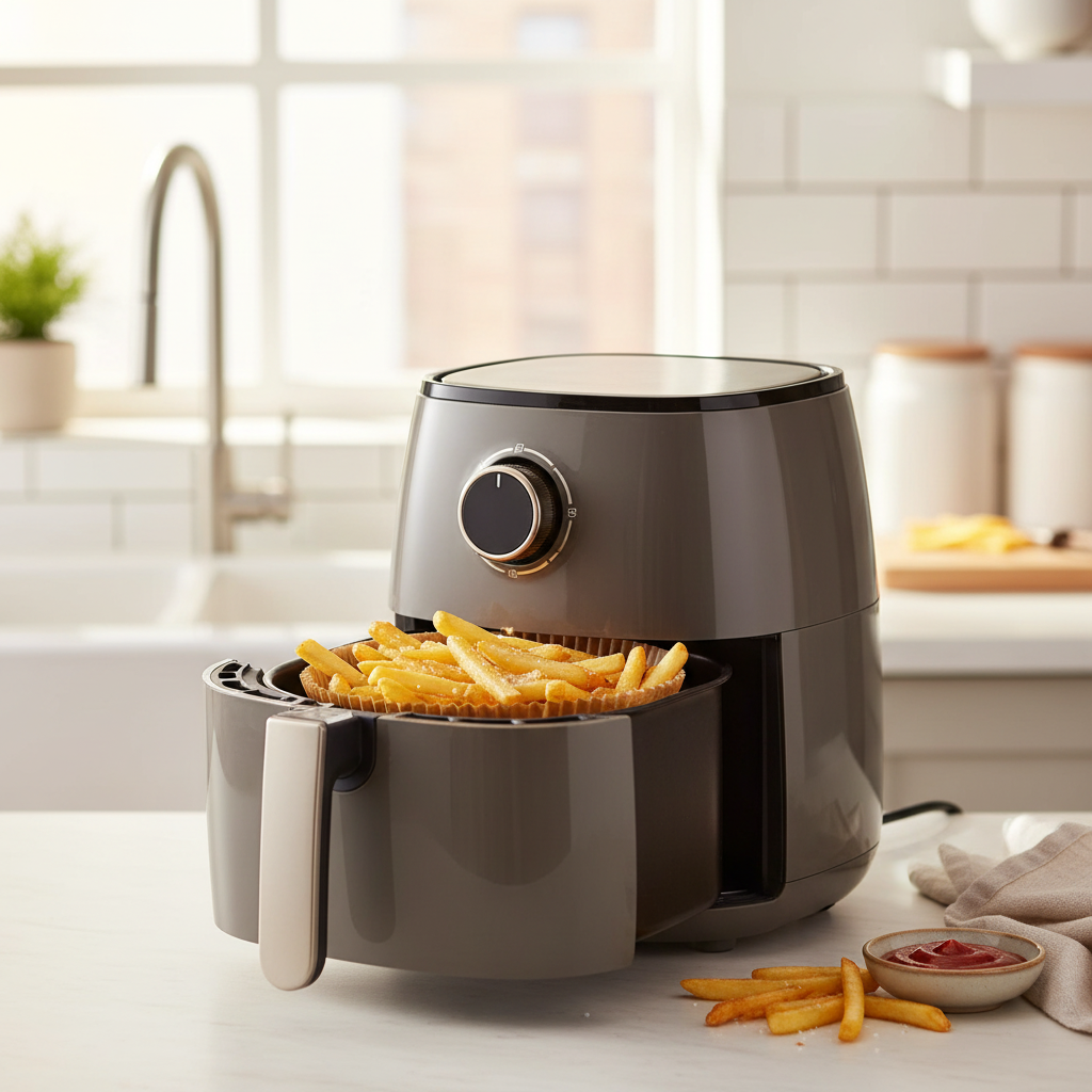 CookPaper™ – Air Fryer Baking Paper Liners in use in a home kitchen