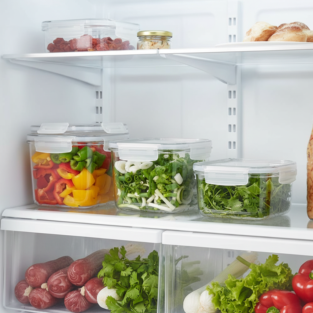 FreshKeep™ – Refrigerator Storage Box in use in a home kitchen