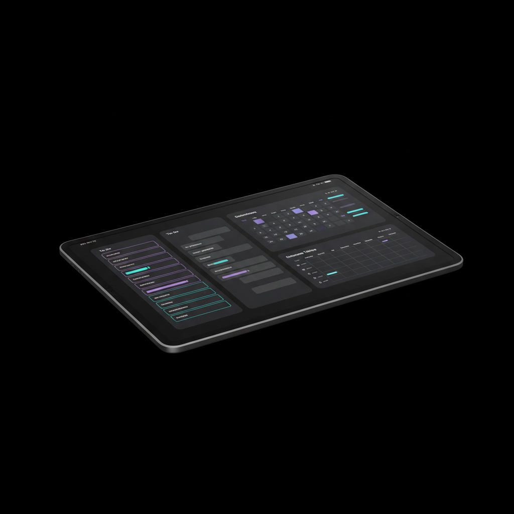 Notion Agency Operating System 3D mockup