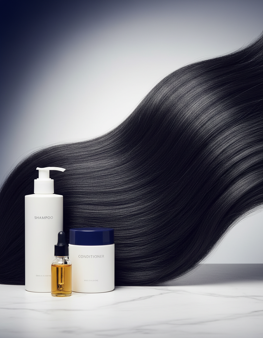 Shampoo, acondicionador y aceite capilar