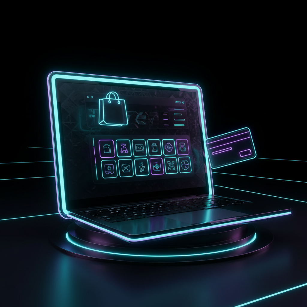 Turnkey Shopify Store 3D mockup