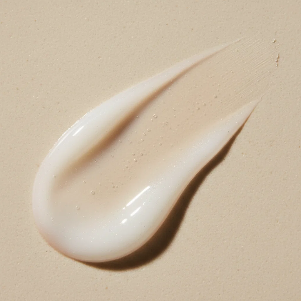 Milky translucent serum swatch