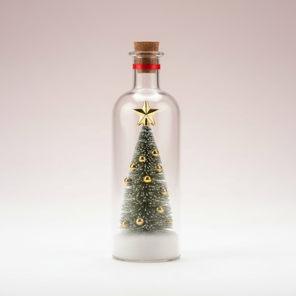 One recordable glass Christmas ornament