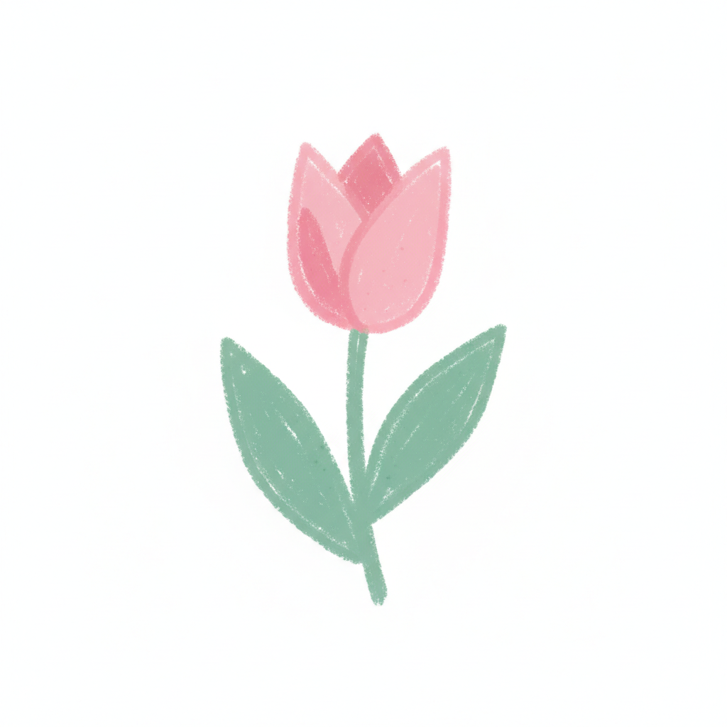 Illustration d'une tulipe