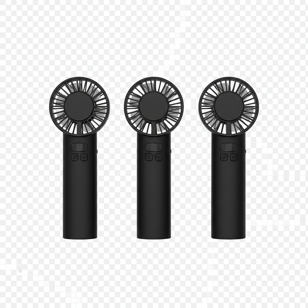 3 × AERØ ONE™ portable cooling fan in matte black