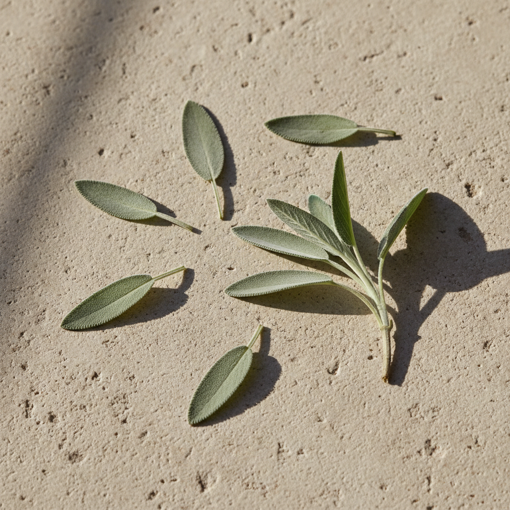 Foglie di salvia fresche