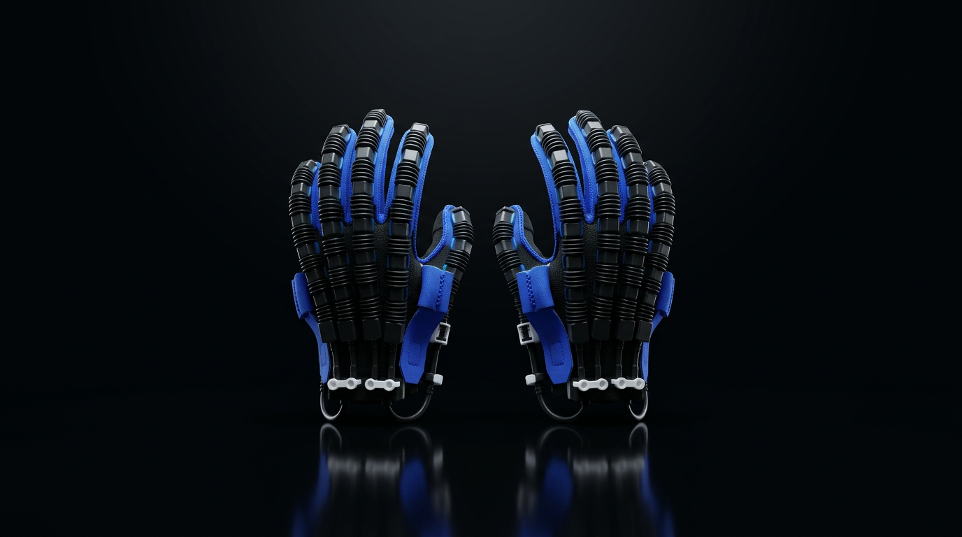 Motion Glove pair on a reflective black surface