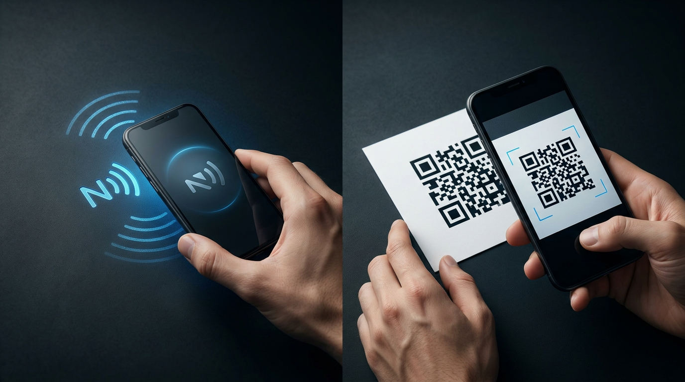 NFC Tap compared with scanning a QR code for Google reviews