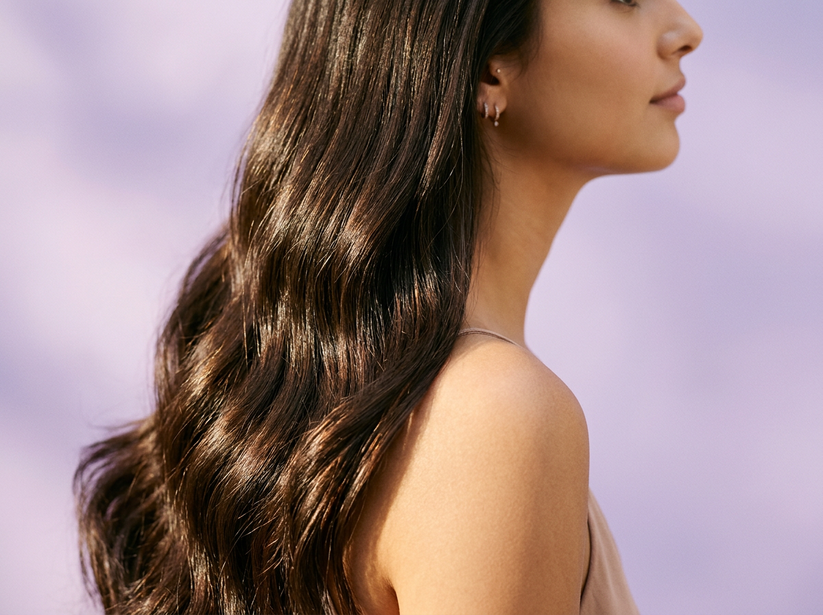 Cabello largo, sano y brillante