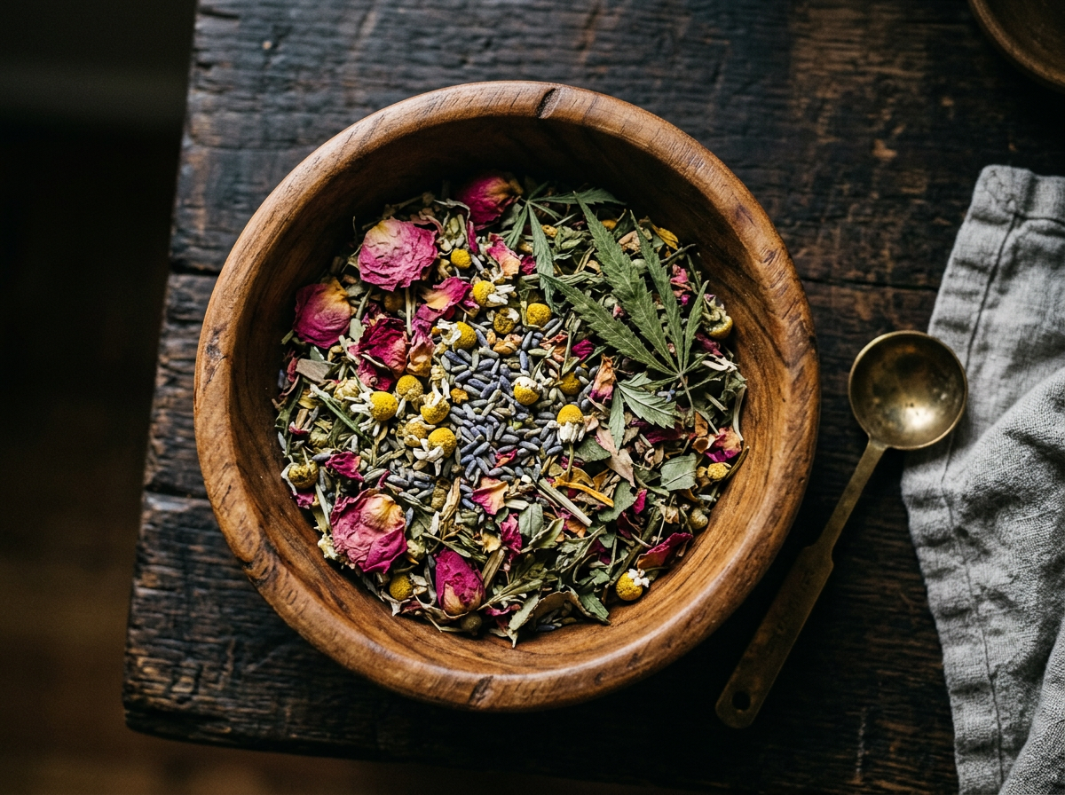 Mélange d'infusion aux fleurs