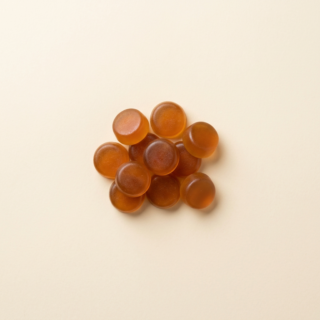 XARA honey gummies with their key ingredients: shilajit, ashwagandha, maca, tongkat ali, ginger, black pepper, gokshura and black musli