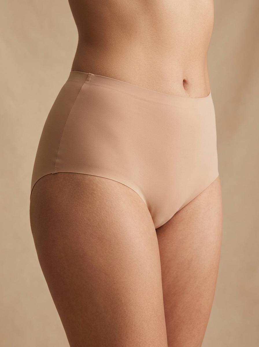 Seamless nude full-coverage brief