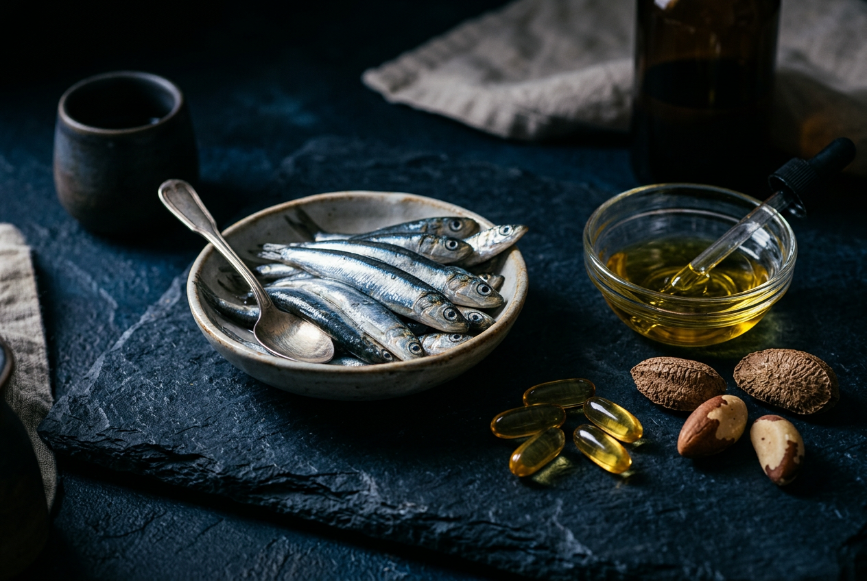 Ingredienti: Olio di pesce 5,5% · MSM 5,5% · Vitamina E · Selenio · Manganese