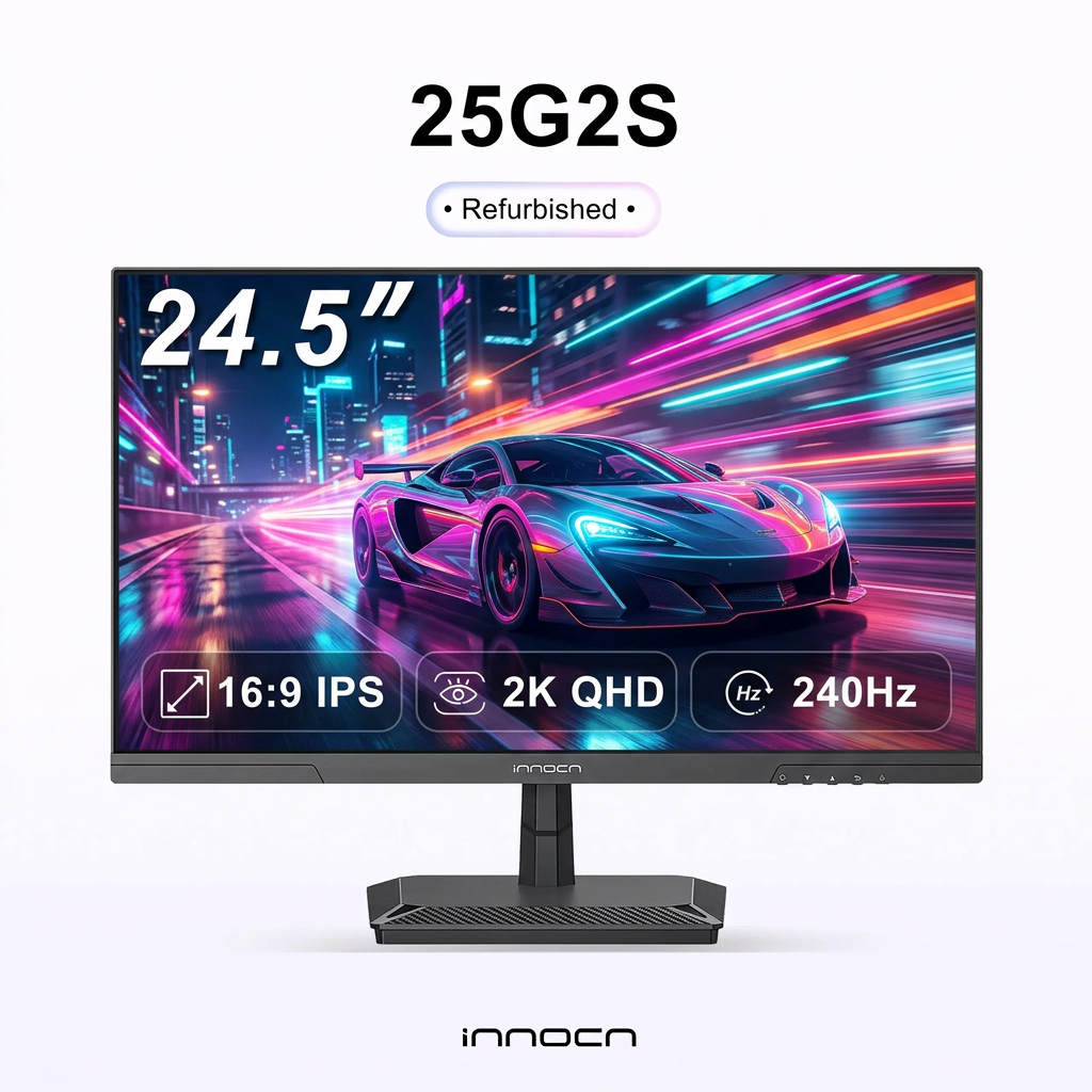 Refurbished 25G2S | 24.5" 240Hz QHD 2K Gaming Monitor | INNOCN
