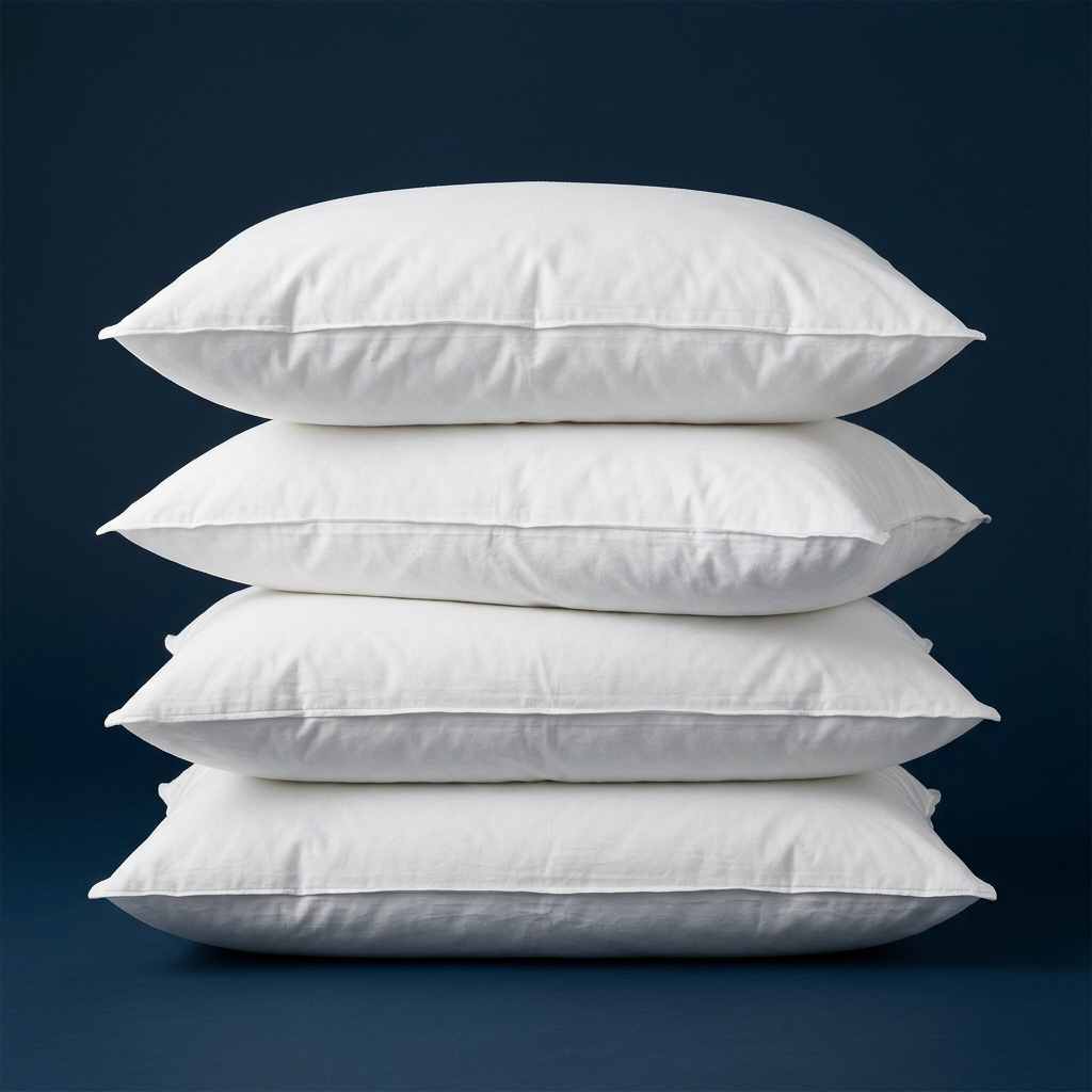 Stack of white pillows