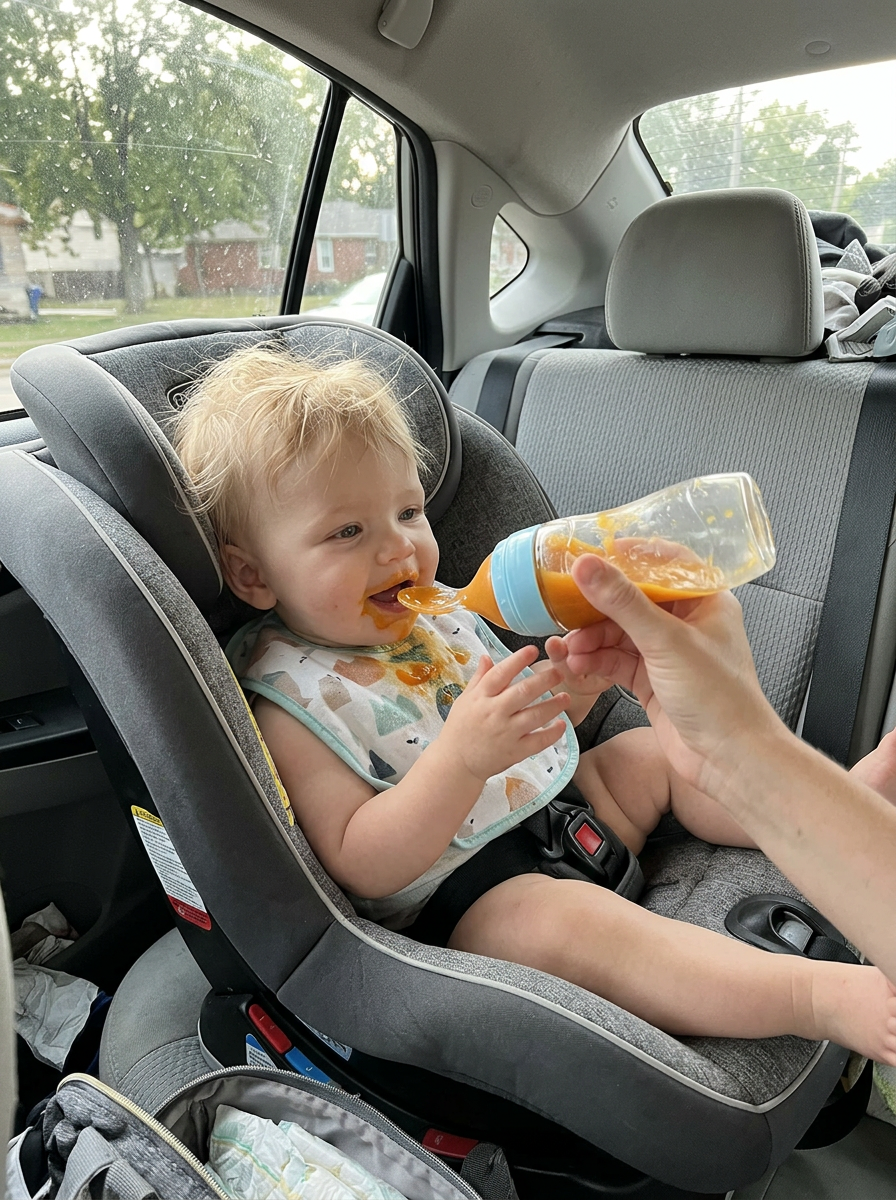Customer photo shared by Ashley Turner using the SqueezeSpoon feeder