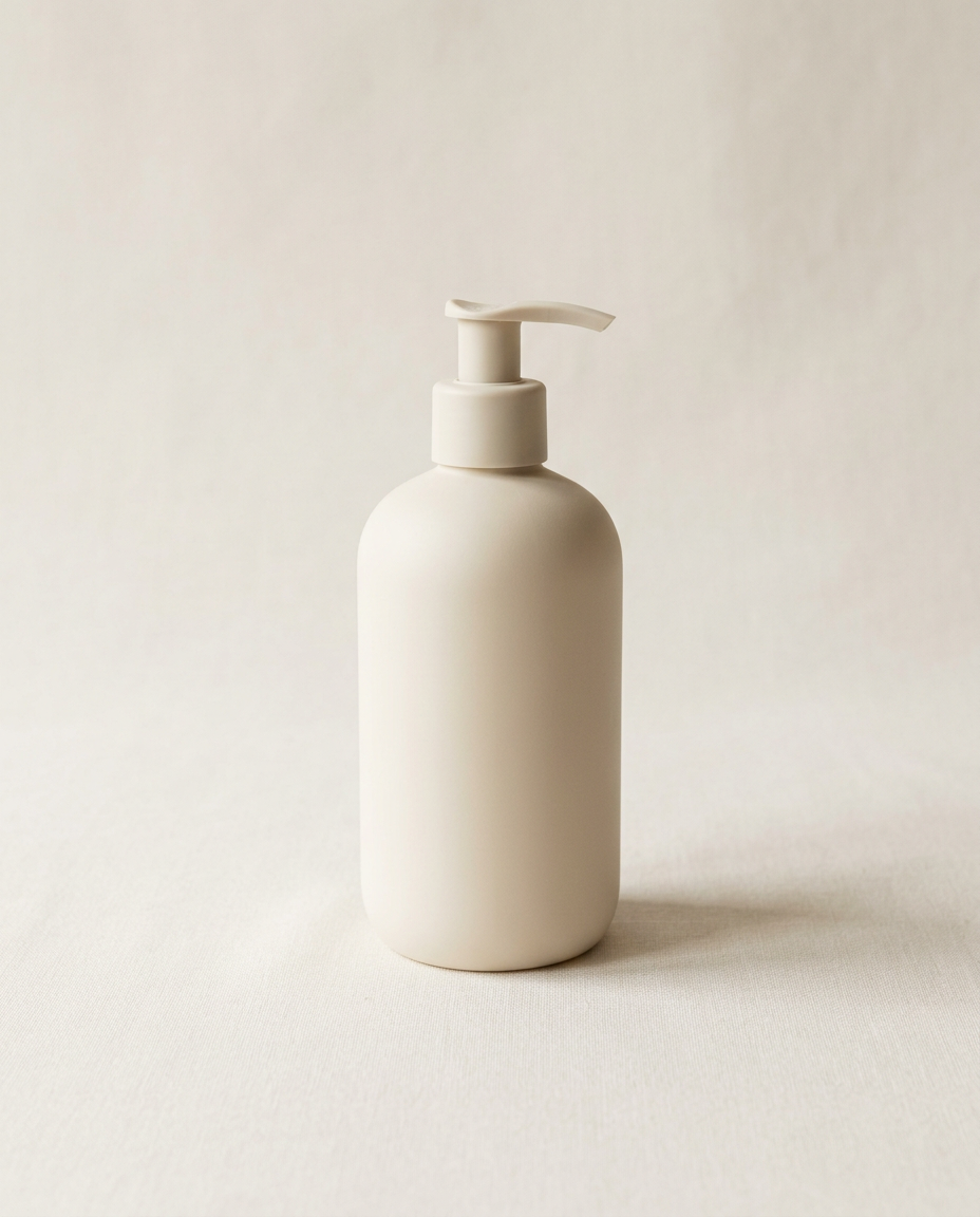 Avryne silk body milk in a cream pump bottle