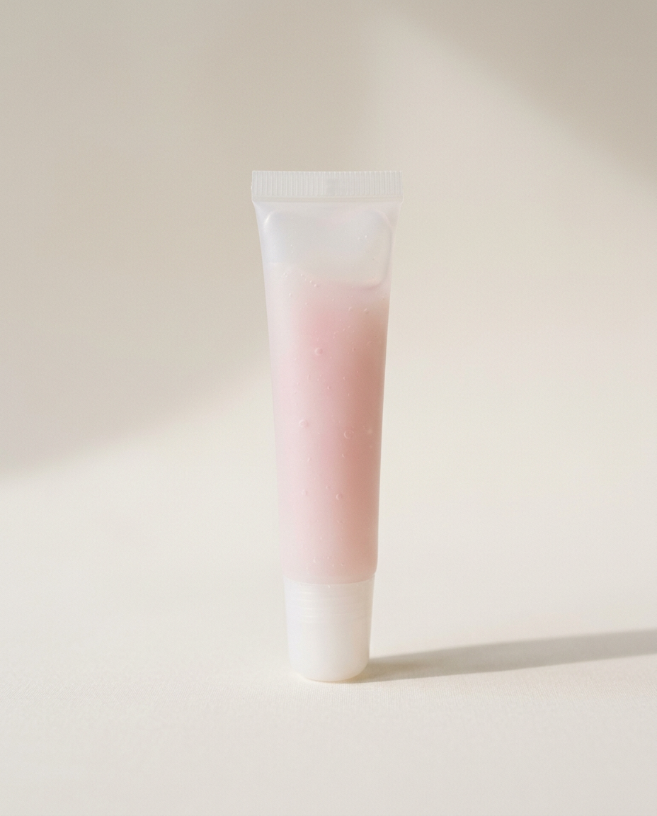 Avryne peptide lip glaze tube in soft pink