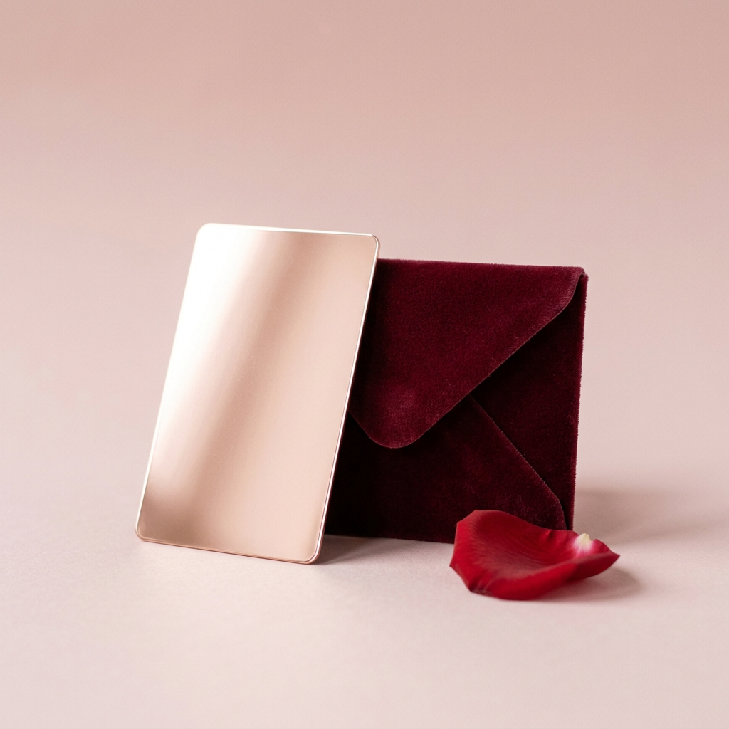 Rose-gold store credit card