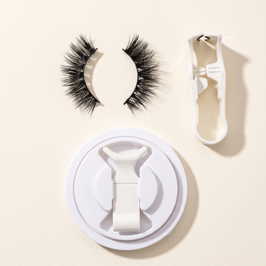 What's included: lashes, magnetic applicator and storage case