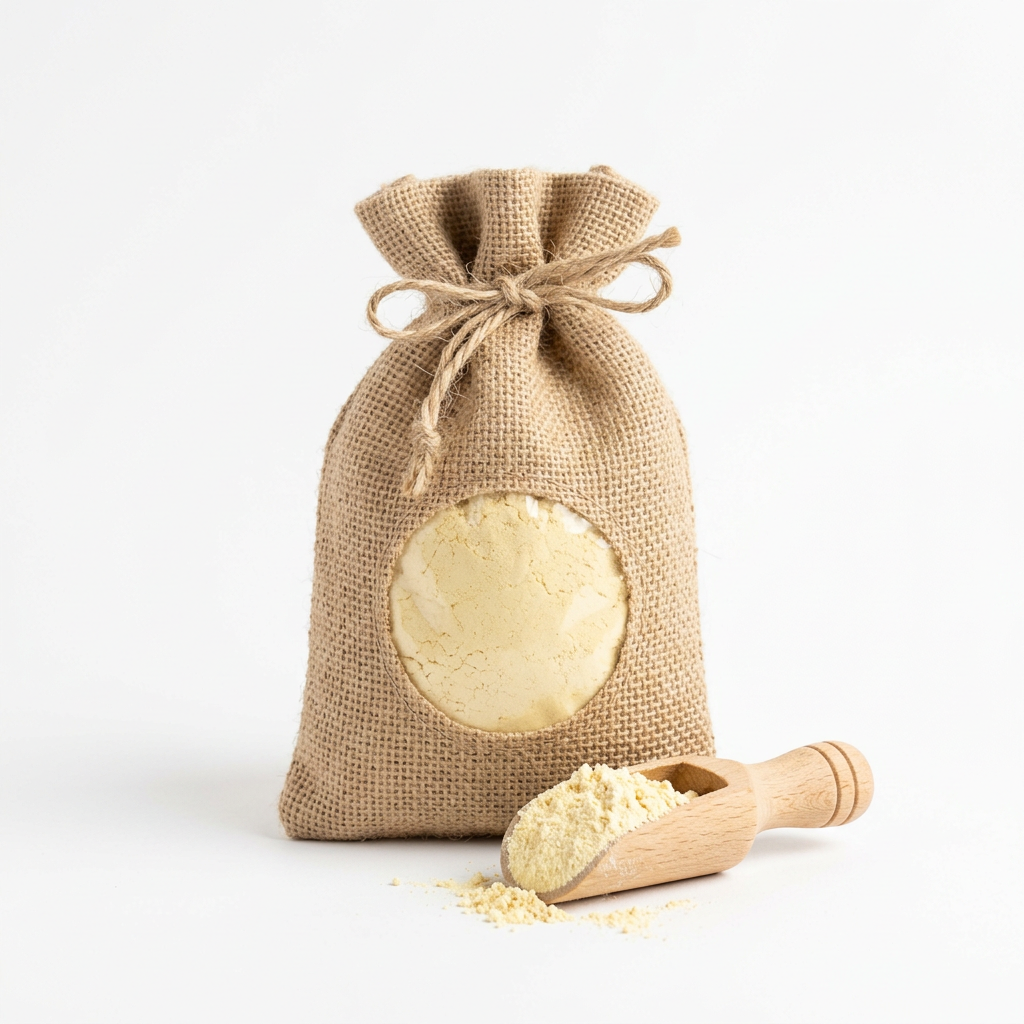 Jute sack of gram flour