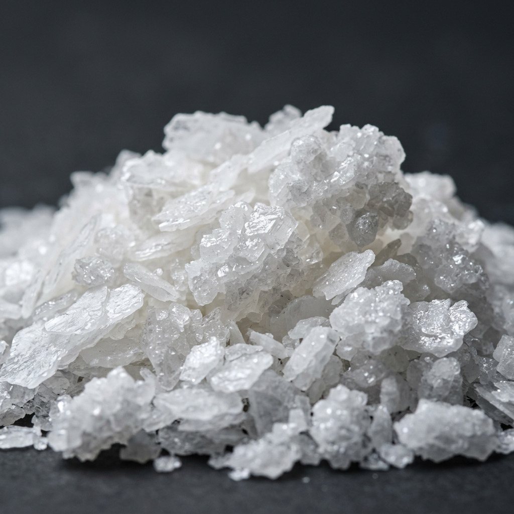 White magnesium flakes