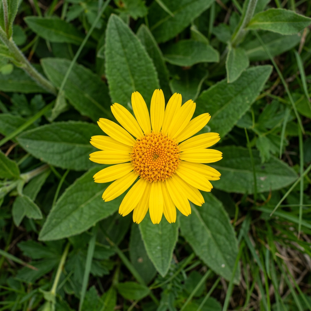 A yellow arnica flower