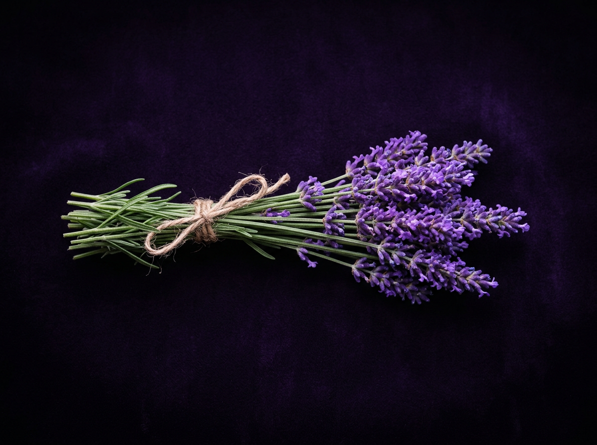Fresh lavender sprigs